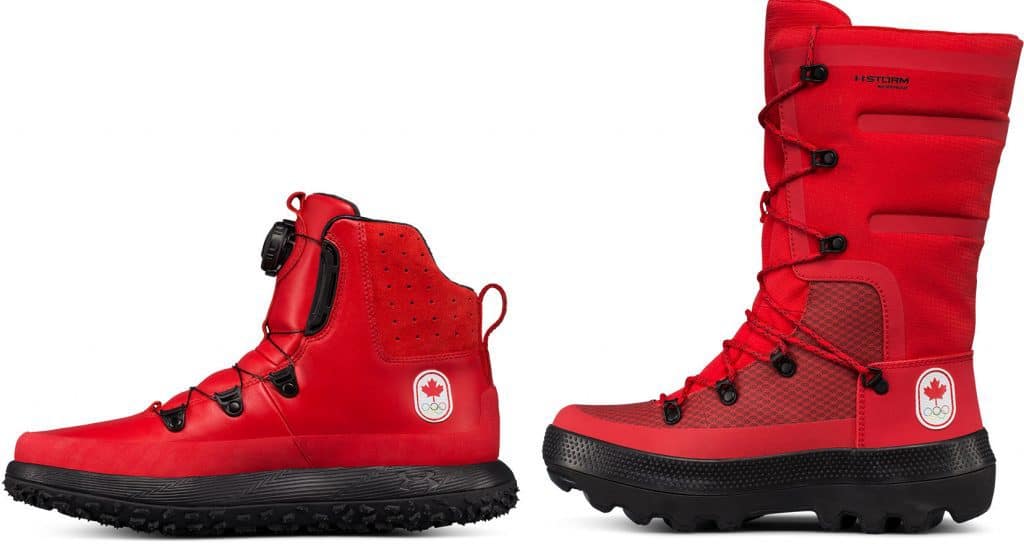 red under armour boots