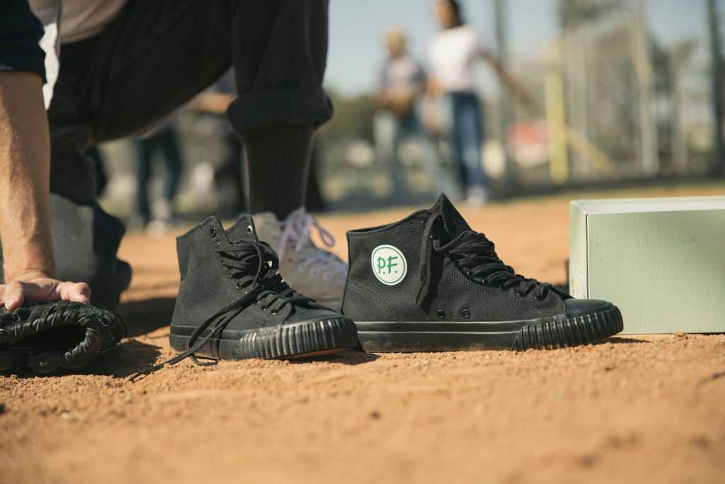 pf flyers baseball cleats metal